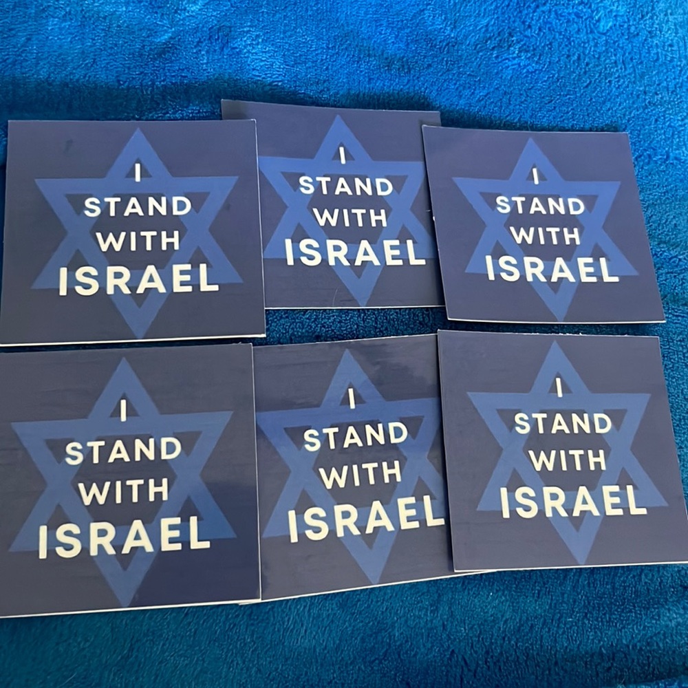 I stand with Israel stickers